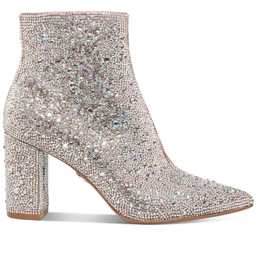 Elegant Silver Ankle Boots